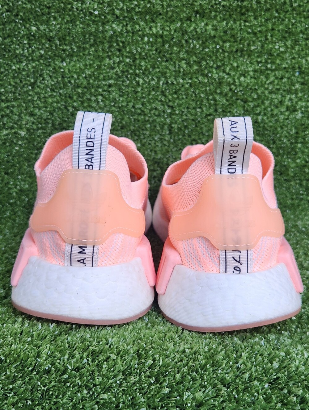Adidas NMD-R1 Boost Women's Athletic Running/Walking Primeknit Peach Size 6 - Picture 10 of 14